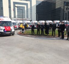Sağlık Bakanlığınca Konya'ya gönderilen 14 ambulans törenle hizmete alındı