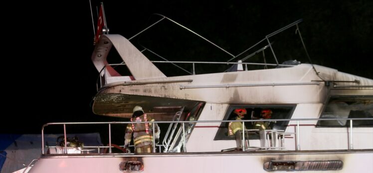 GÜNCELLEME- Sarıyer’de bir yat teknesinde çıkan yangın söndürüldü