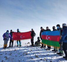 Türk ve Azerbaycanlı dağcılardan Atatürk ve Haydar Aliyev için ortak tırmanış