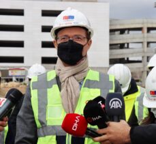 AB Türkiye Delegasyonu Başkanı Meyer-Landrut, Kilis'te yaptırdıkları hastane inşaatını gezdi