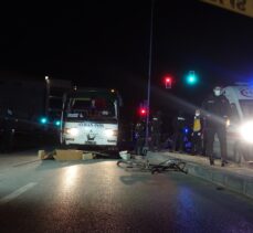 Bursa'da otobüsün çarptığı bisikletli öldü