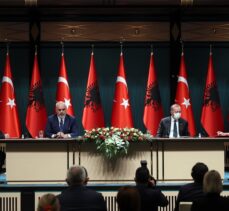 Cumhurbaşkanı Erdoğan, Arnavutluk Başbakanı Rama ile ortak basın toplantısında konuştu: