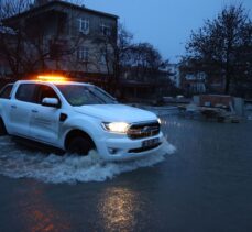 Edirne'de sağanak nedeniyle mermer işletmesini su bastı