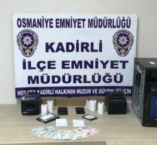 Osmaniye'de yasa dışı bahis operasyonunda iki kişi yakalandı