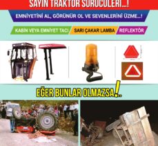 Samsun'da jandarmadan tarım araçlarının karıştığı kazaların azaltılması amacıyla proje