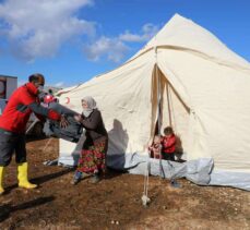 Türk Kızılay İdlib'deki selzedelere yardım gönderdi