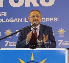 AK Parti Genel Başkan Yardımcısı Özhaseki, partisinin Ağrı kongresinde konuştu: