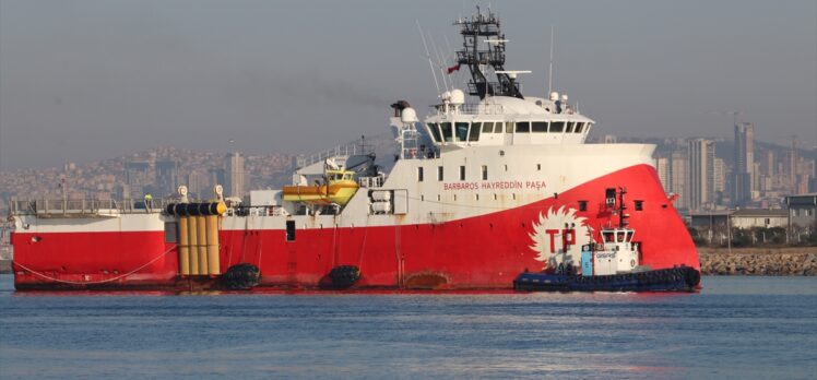 “Barbaros Hayrettin Paşa” sismik araştırma gemisi Tuzla Limanı'na geldi