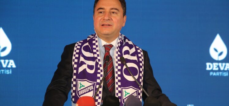 DEVA Partisi Genel Başkanı Babacan, Ordu'da partisinin Altınordu 1. Olağan Kongresi'nde konuştu: