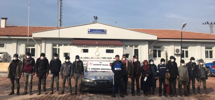 Gaziantep'te 16 düzensiz göçmen yakalandı