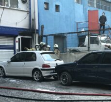 İstanbul'da oto tamirhanesinde yangın