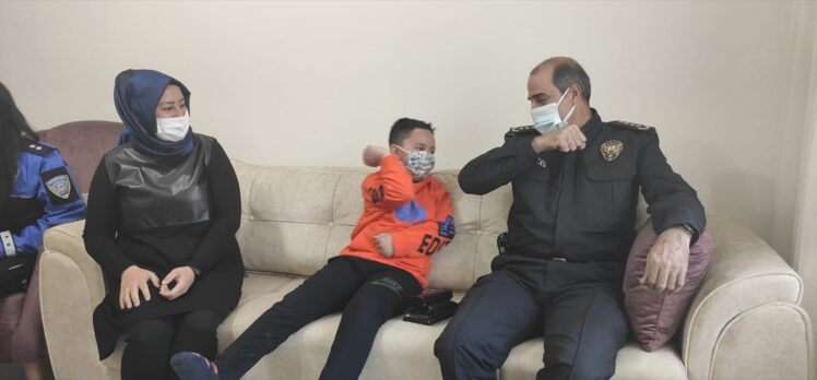 Kahramanmaraş Emniyet Müdürü Cebeloğlu'ndan şehit çocuğuna doğum günü sürprizi