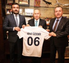MKE Ankaragücü Başkanı Fatih Mert, TFF Başkanı Nihat Özdemir'i ziyaret etti