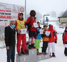 Mustafa Şahap Hancı Alp Disiplini Kayak Yarışmaları, Ilgaz Dağı'nda düzenlendi