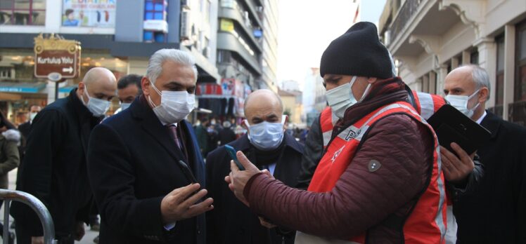 Samsun'da işlek caddelerde HES kodu uygulaması başlatıldı