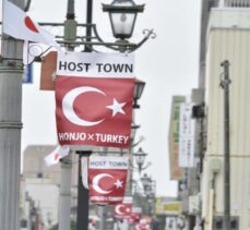 Tokyo Olimpiyatları öncesinde Japonya’da Honjo şehri Türk bayraklarıyla süslendi