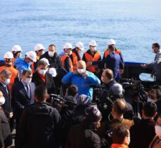 Ulaştırma ve Altyapı Bakanı Karaismailoğlu, Filyos Limanı'nda incelemelerde bulundu: (2)