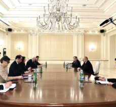 Azerbaycan Cumhurbaşkanı Aliyev, AGİT Dönem Başkanı Ann Linde'yi kabul etti