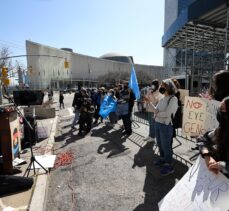 Çin'in Uygur Türklerine yönelik insan hakları ihlalleri New York'ta protesto edildi