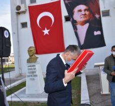 Cumhurbaşkanı Erdoğan'a sunulacak toprak, deniz suyu ve Türk bayrağı Çanakkale'den Balıkesir'e getirildi