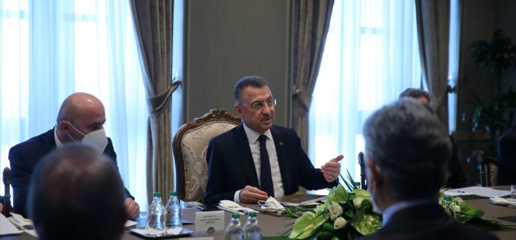 Cumhurbaşkanı Yardımcısı Oktay, KKTC Başbakanı Saner ile görüştü