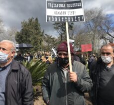 İBB önünde KİPTAŞ'ın kentsel dönüşüm projesi protesto edildi
