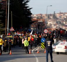 Kayserispor taraftarından Galatasaray maçı öncesi takımlarına araç konvoylu destek