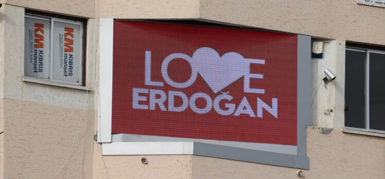 KKTC'deki reklam panolarına “Love Erdoğan” afişleri asıldı
