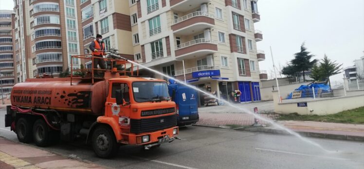 Samsun'da bir yıllık salgın sürecinde 4 milyon 650 bin metrekare kamu alanı dezenfekte edildi