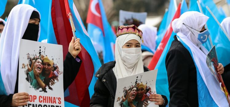 Sarıyer'de “Doğu Türkistan'da Kadın Olmak” konulu basın açıklaması yapıldı