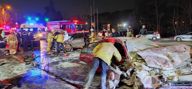 Sarıyer'de trafik kazası: 2 yaralı