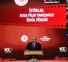 TBMM Başkanı Şentop, İstiklal Marşı konulu kısa film ödül törenine katıldı: