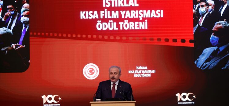 TBMM Başkanı Şentop, İstiklal Marşı konulu kısa film ödül törenine katıldı: