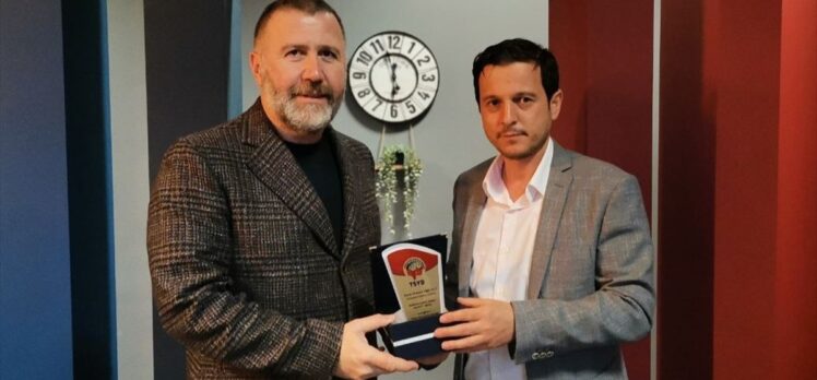 Trabzonspor Asbaşkanı Mehmet Yiğit Alp, TSYD Trabzon Şubesi'ni ziyaret etti: