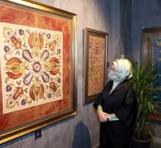 Emine Erdoğan “Kalbe Dokunan İlmek” sergisini ziyaret etti
