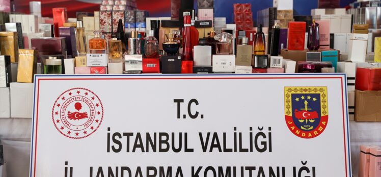 İstanbul'da jandarmanın operasyonunda 20 bin şişe sahte parfüm ele geçirildi