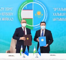 Kazakistan ve Özbekistan sınırında “Orta Asya” Uluslararası Ticaret ve Ekonomi Merkezi'nin inşaatı başlatıldı