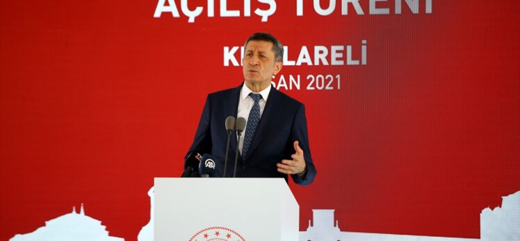 Milli Eğitim Bakanı Selçuk, Kırklareli'nde anaokulu açılış töreninde konuştu: