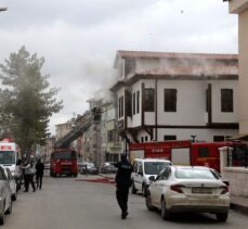 Milli Eğitim Bakanı Selçuk'un Sivas'ta açtığı “Masal Evi”nde çıkan yangında hasar oluştu