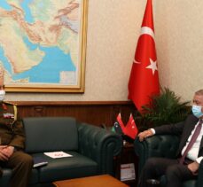 Milli Savunma Bakanı Hulusi Akar, Libya Genelkurmay Başkanı Orgeneral Muhammed El-Haddad'ı kabul etti
