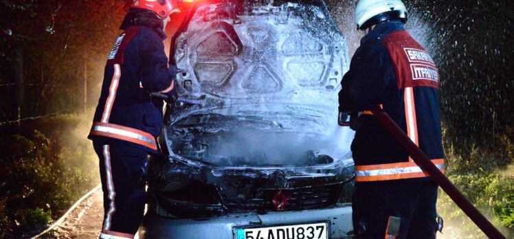 Sakarya'da seyir halindeki otomobilde çıkan yangın söndürüldü