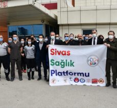 Sivas'ta sağlık çalışanları, meslektaşları ve güvenlik görevlilerine yapılan saldırıyı kınadı