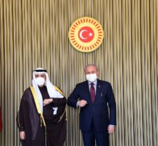 TBMM Başkanı Şentop, Kuveyt Dışişleri ve Devlet Bakanı El-Sabah'ı kabul etti