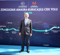 Ulaştırma ve Altyapı Bakanı Karaismailoğlu, Bartın-Amasra-Kurucaşile-Cide yol projesini inceledi: