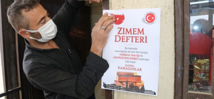 Yozgat'ta üniversite öğrencileri “zimem defteri” uygulamasıyla bir bakkalda vatandaşın borcunu kapattı