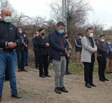 Zonguldak'ta babası tarafından öldürüldüğü öne sürülen, ormanda gömülü bulunan kişinin cenazesi defnedildi