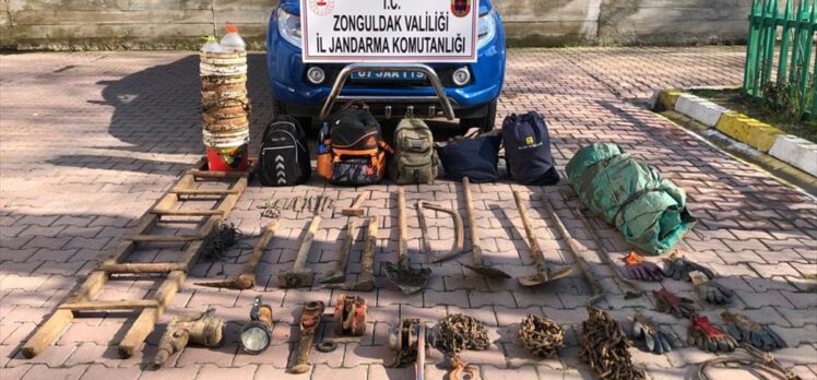 Zonguldak'ta kaçak kazı yapan 6 kişi yakalandı