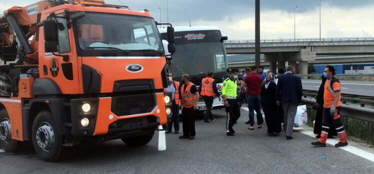 GÜNCELLEME – Anadolu Otoyolu'nda iki yolcu otobüsü çarpıştı: 8 yaralı