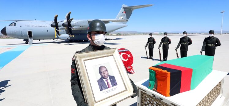 Ankara'da vefat eden Zambiya'nın Ankara Büyükelçisi Chilengi'nin naaşı memleketine uğurlandı