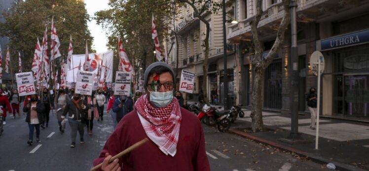 Arjantin'de “İsrail'i kınama, Filistin ile dayanışma” gösterisi düzenlendi
